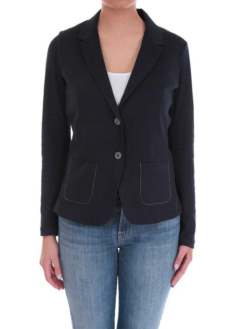 Jacheta Fabiana Filippi Single Breasted Jacket Blue