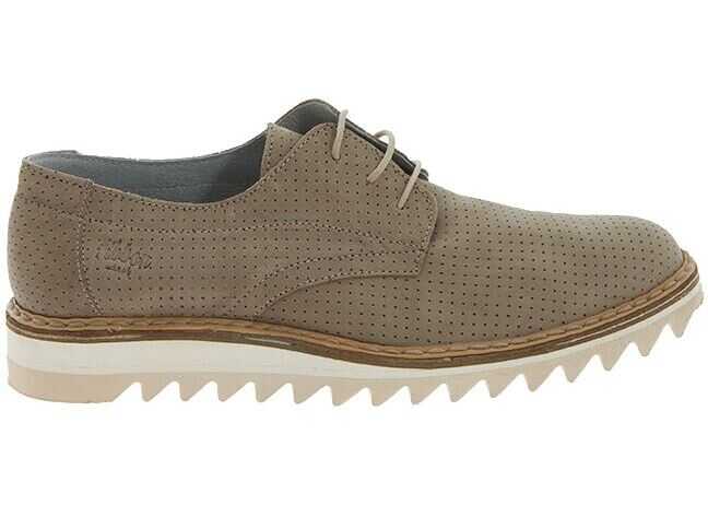 Ribbon Clothing Derby Shoes Beige