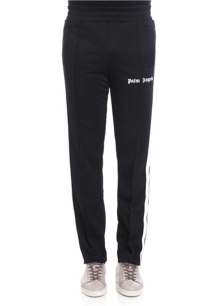 Pantalon Palm Angels Black Sweatpants With Logo Black