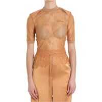 Bluze Peach Colored Lace Top Femei