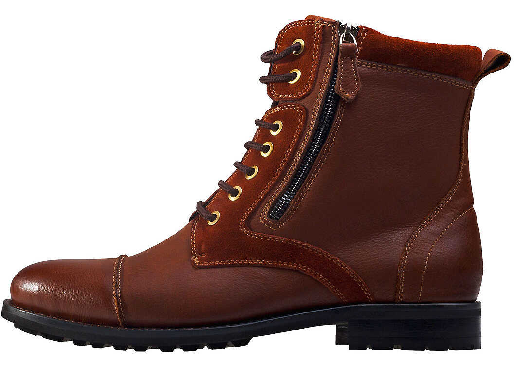 Gheata NW1 London Side Zip Boots In Brown Brown