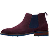 Ghete & Cizme Side Elastic Chelsea Boots In Wine Barbati