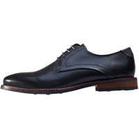 Pantofi Waxed Derby Shoes In Black Barbati