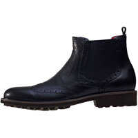 Ghete & Cizme Premium Waxed Chelsea Boots In Black Black Barbati