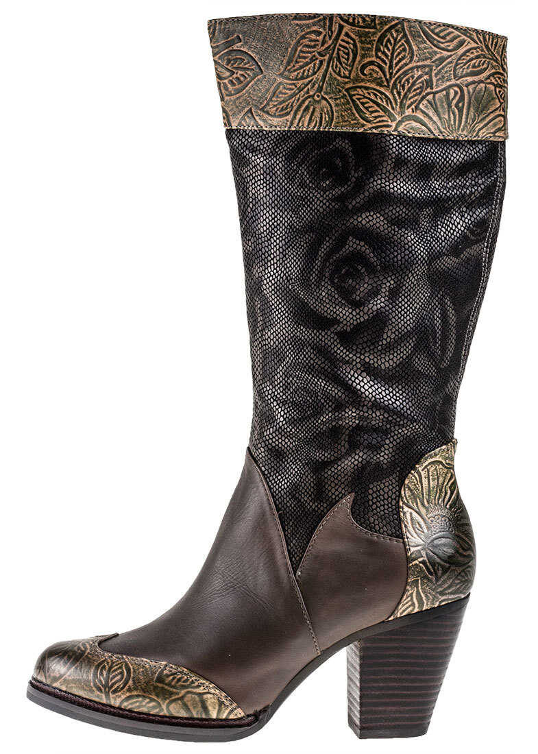 Gheata Laura Vita Angelina 14 Boots In Khaki Tan