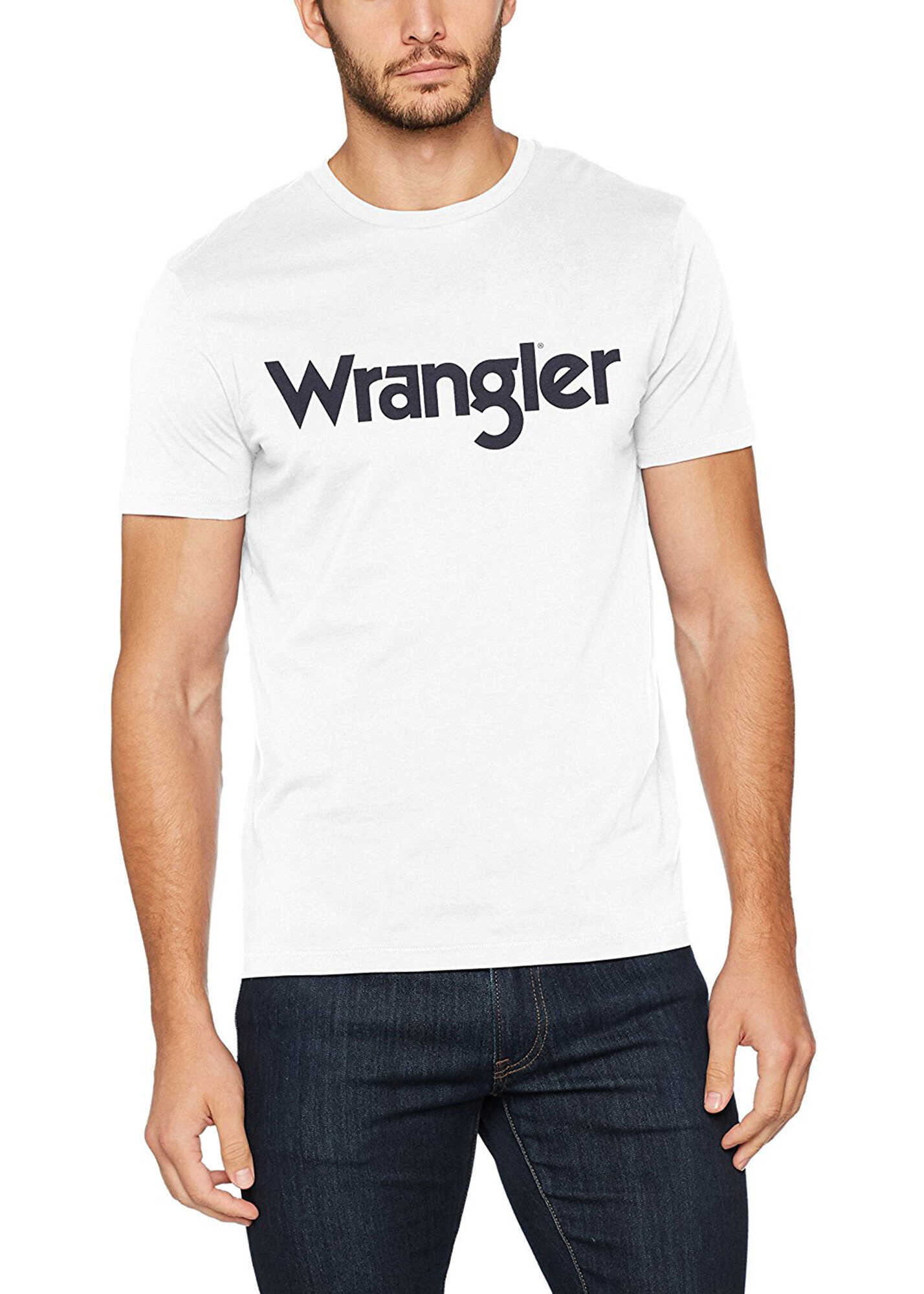Tricou Wrangler Men's Off White Regular Fit T Shirt Offwhite