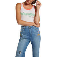 Bluze Retro Kabel Women's White Regular Fit Tank Top Femei