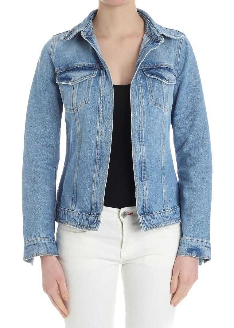 Jacheta Pinko Denim Fregare Jacket Light Blue