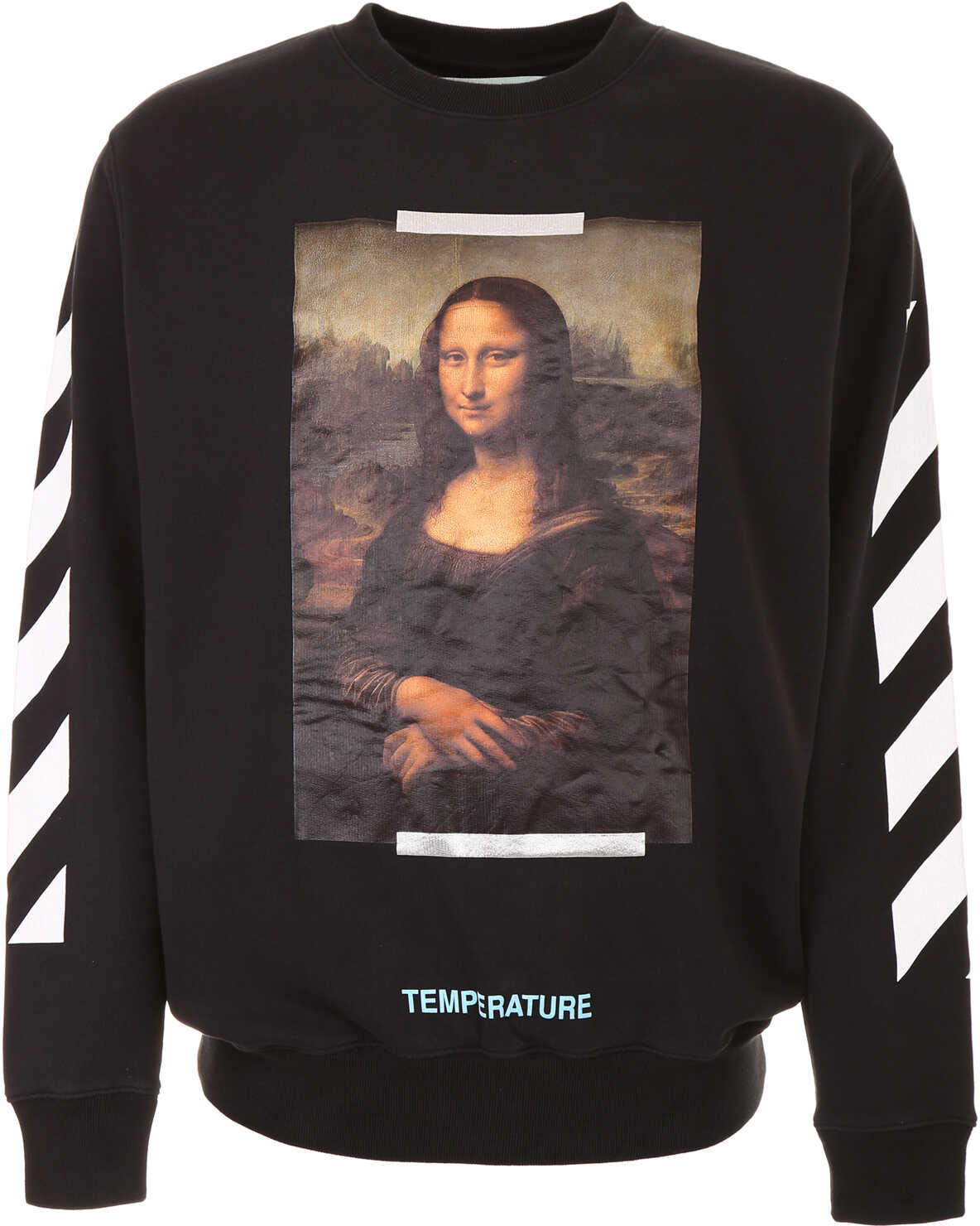 Bluza Off-White Mona Lisa Diag Sweatshirt BLACK WHITE