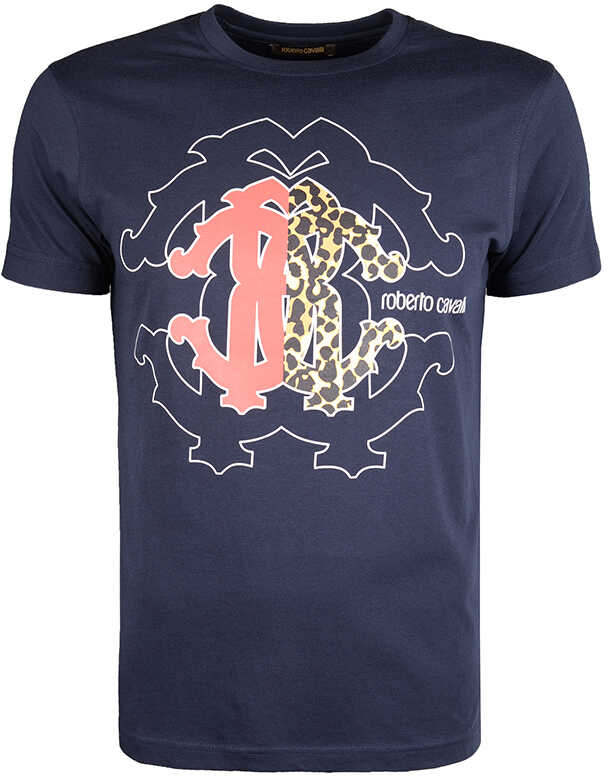 Tricou Roberto Cavalli T-shirt Granatowy