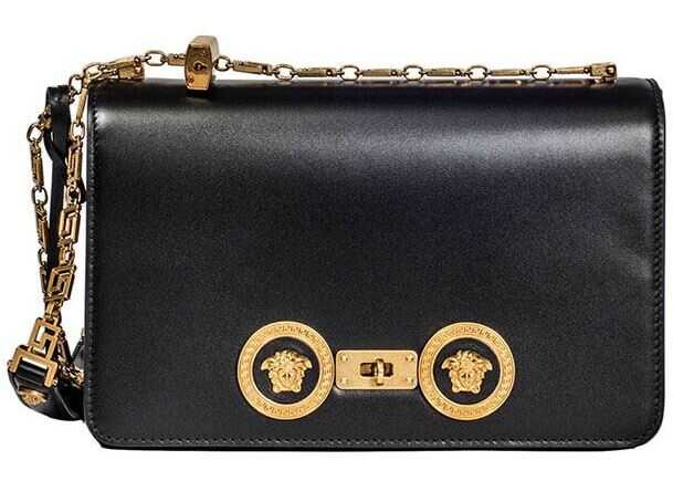 Geanta femei Versace Black Icon Shoulder Bag Black