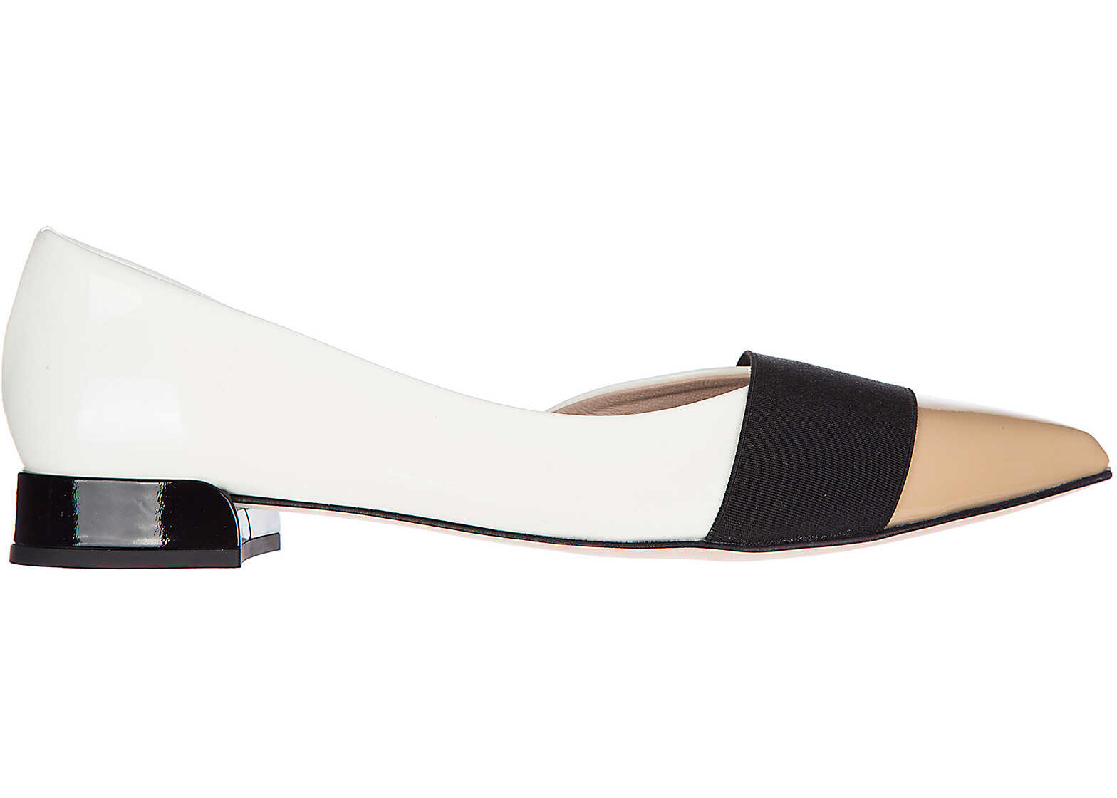 Balerin Manzoni Flats Ballerinas White