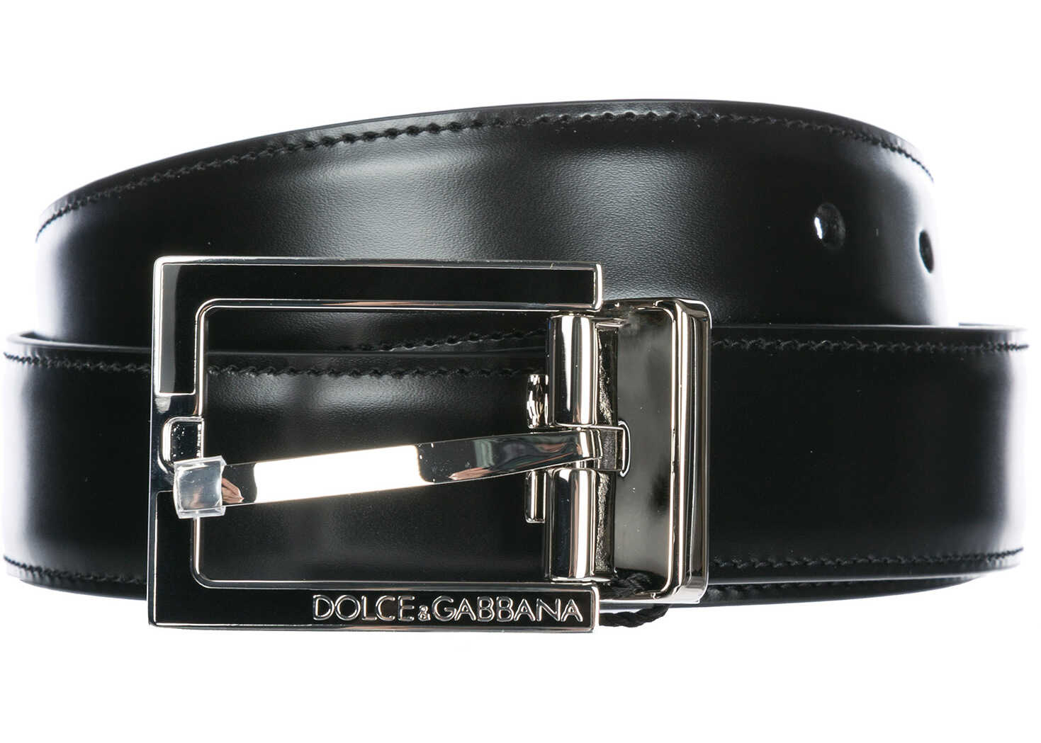 Curea Dolce & Gabbana Leather Belt Black