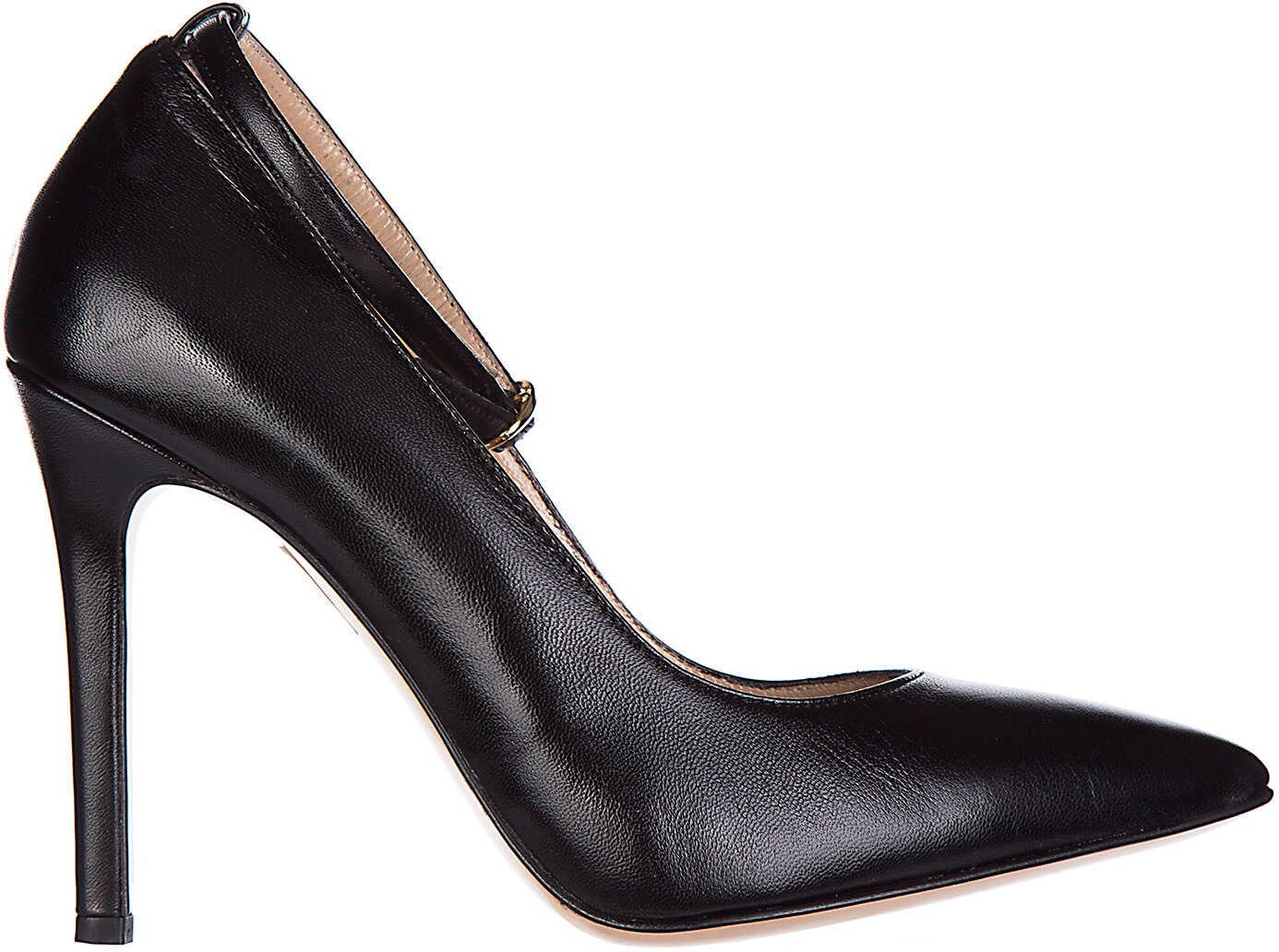 Pantof Manzoni Tacco Pelle Black