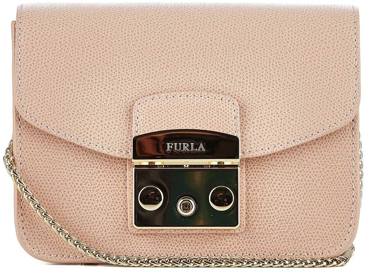 Geanta femei Furla Crossbody bag Metropolis Mini Rose