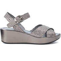 Sandale Metallized Silver Woven Leather Sandal Femei