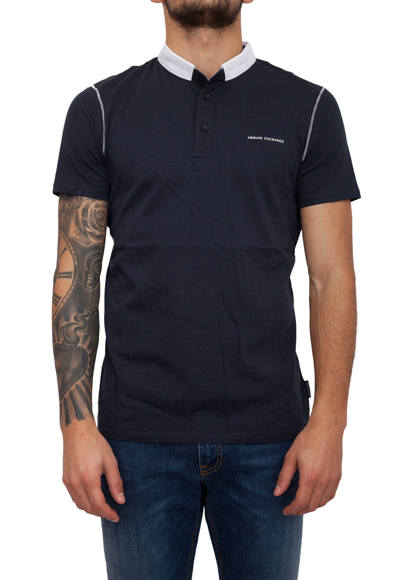 Tricou Armani Exchange A8039280 BLUE