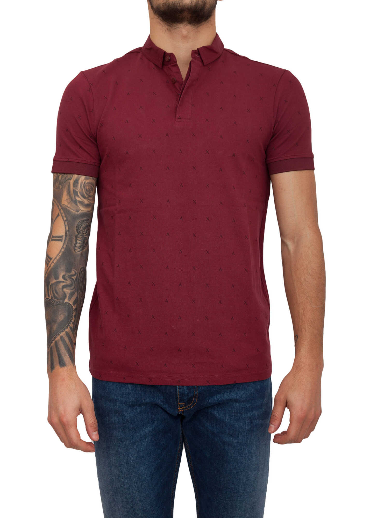 Tricou Armani Exchange 02F1690B RED BORDEAUX