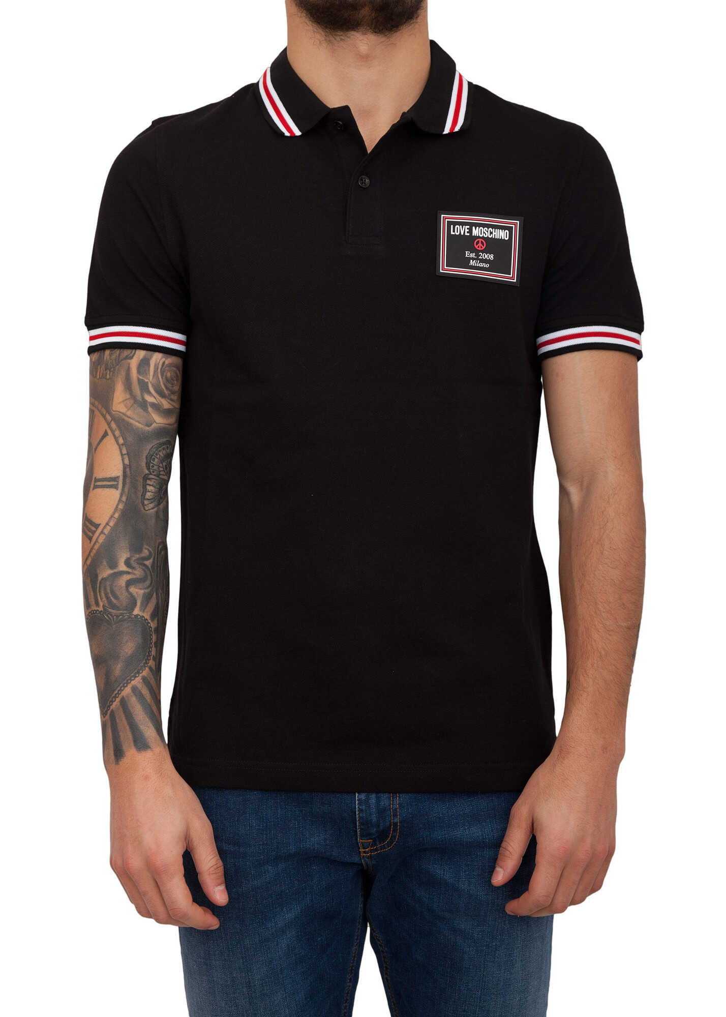 Tricou LOVE Moschino CA03C2F3 BLACK
