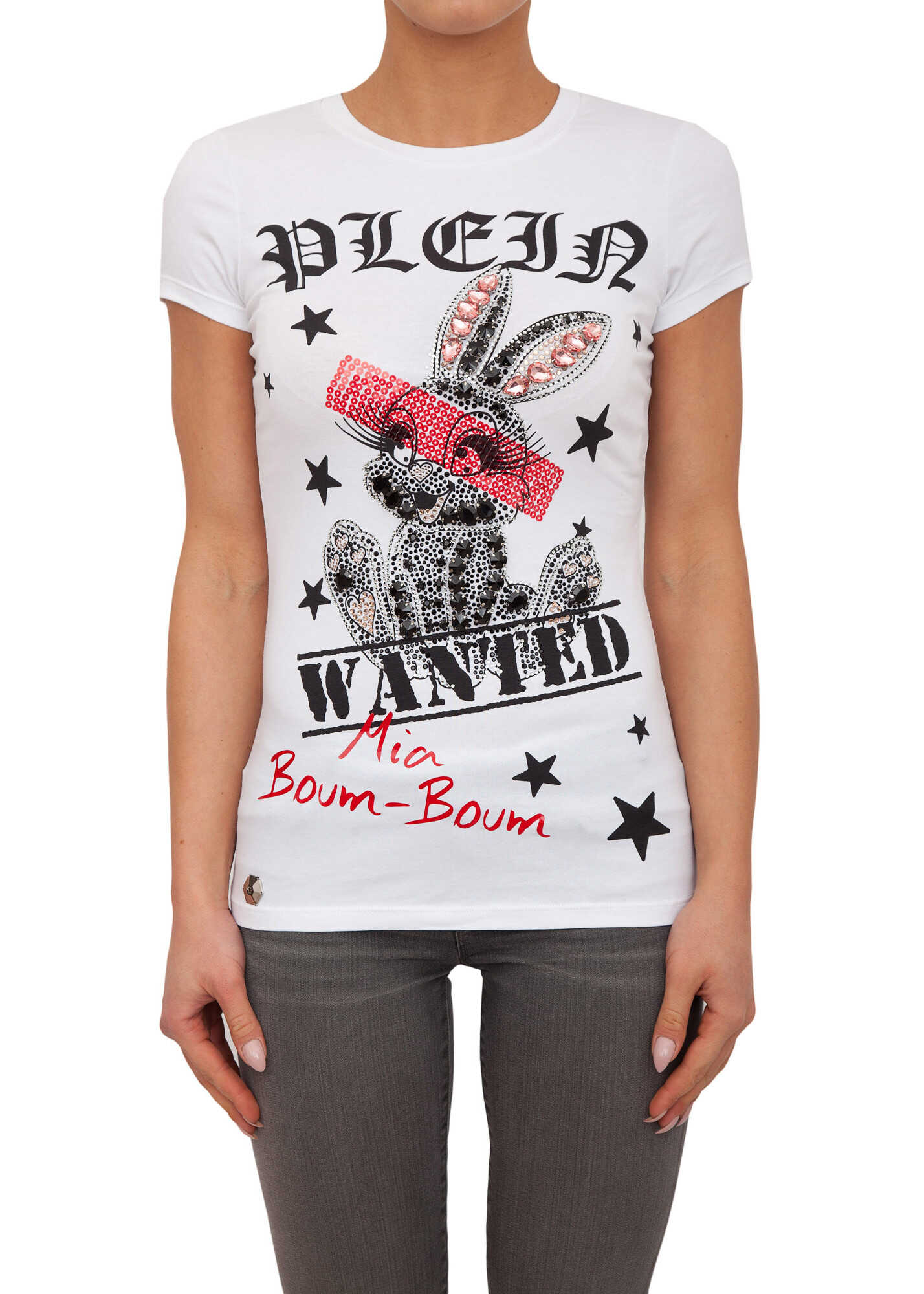 Tricou Philipp Plein BAC01617 WHITE