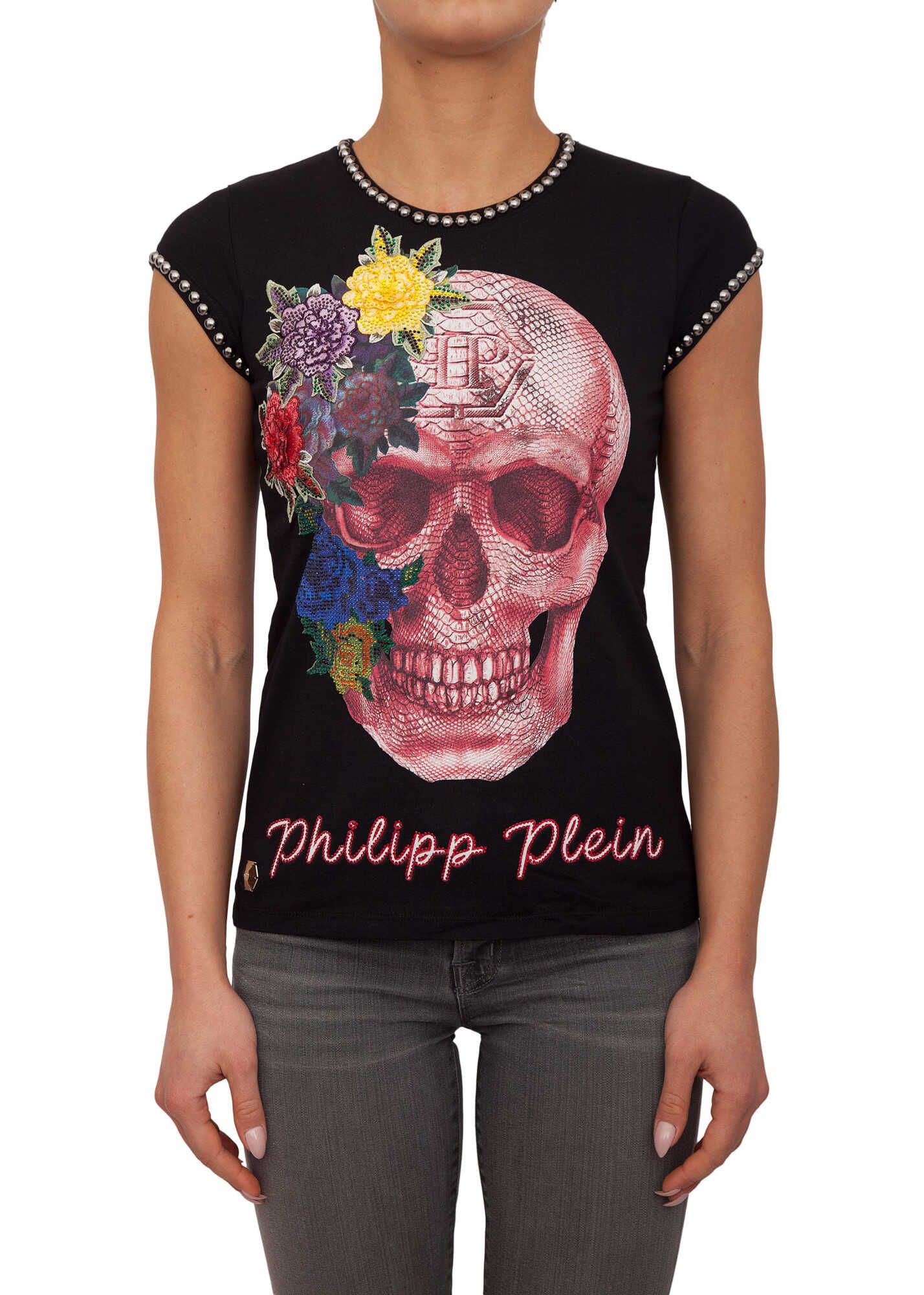 Tricou Philipp Plein D1E5C996 BLACK