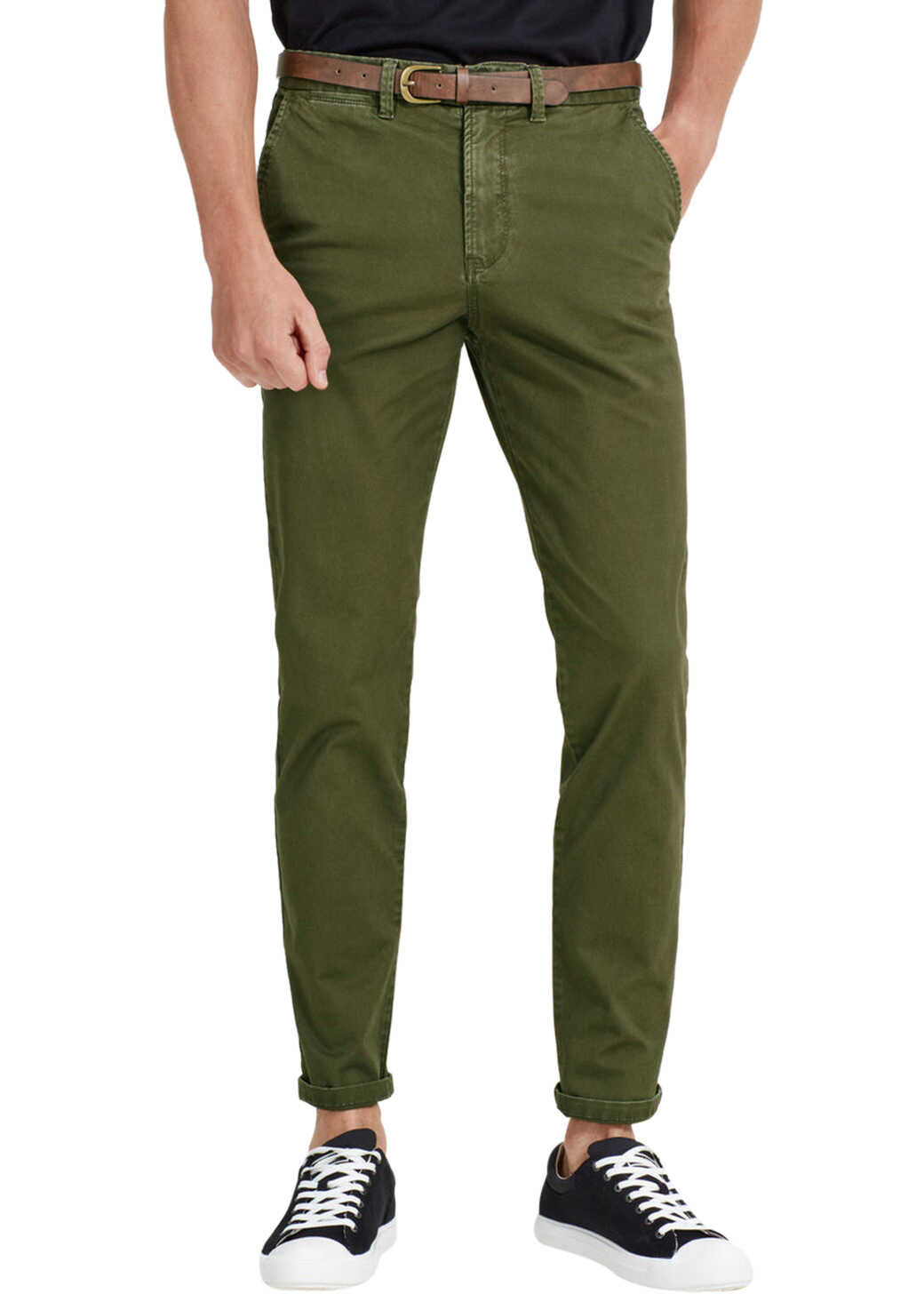 Pantalon JACK & JONES Cody Spencer Men's Olive Chinos Olive Night