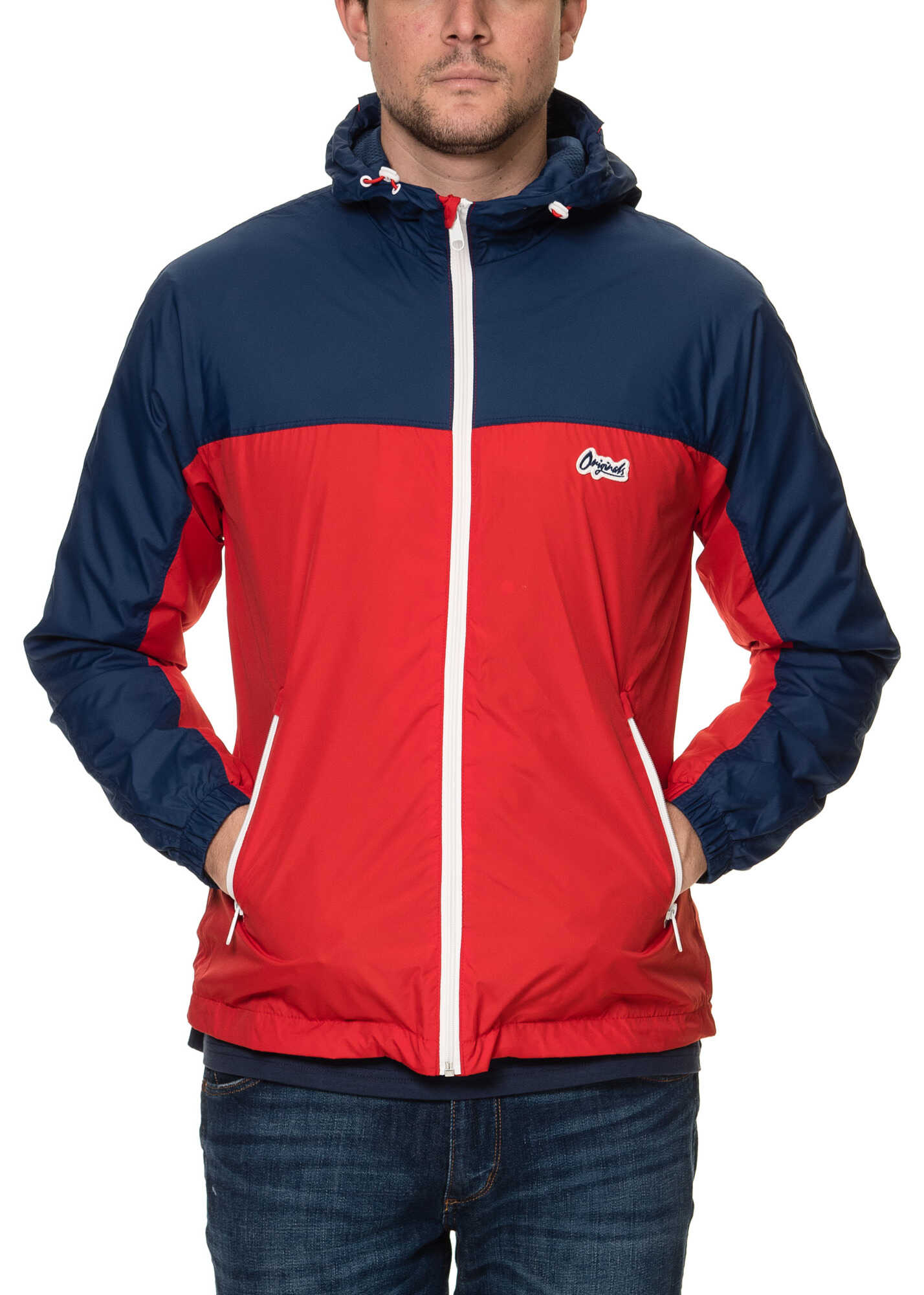 Geaca JACK & JONES Retro Men's Red Jacket Scarlet