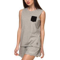 Bluze Singlet Maranca Women's Grey Top Femei
