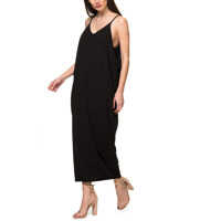 Rochii Porrino Women's Black Midi Dress Femei