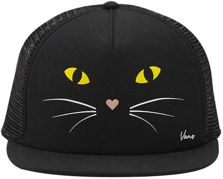 Palarie Vans Lawn Party Women's Black Trucker Hat Black Cat