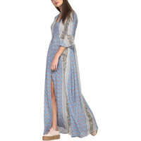 Rochii Women's Blue Maxi Dress Femei