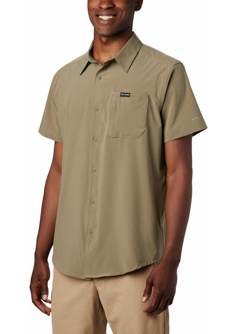 Columbia Triple Canyon Solid Short Sleeve Shirt AM0432 Sage