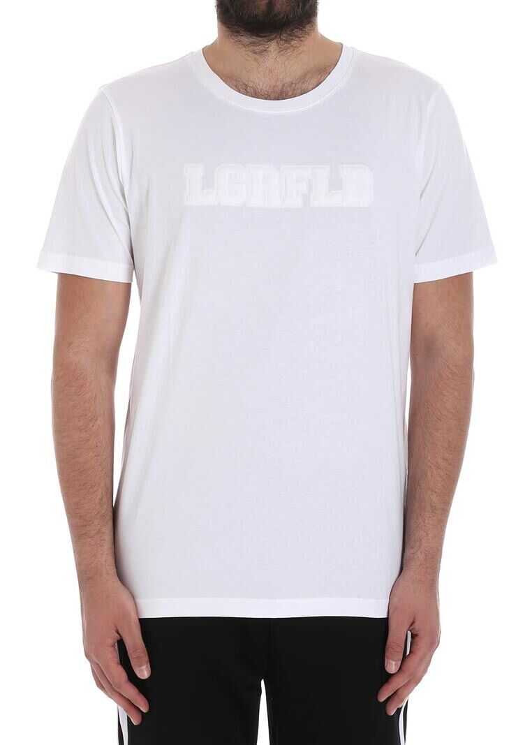 White Cotton T-Shirt With Logo