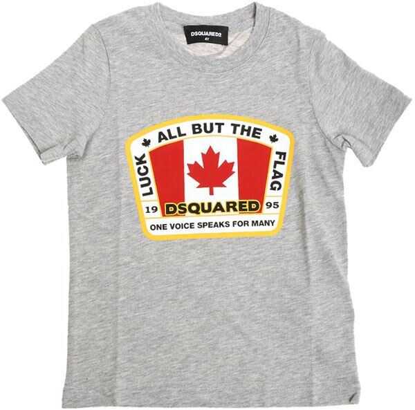 Tricou DSQUARED2 Grey Luck All But The Flag T-Shirt Gray