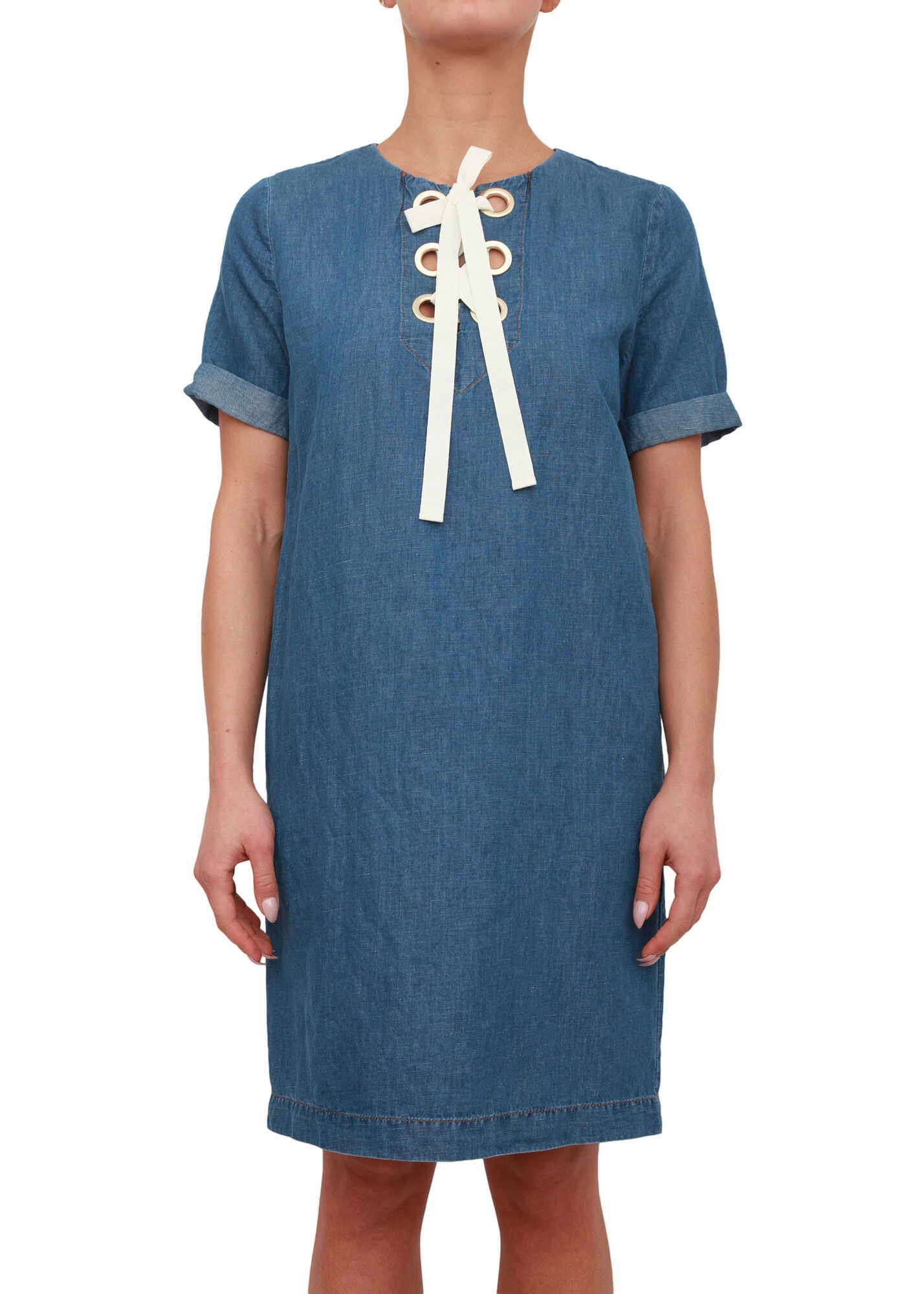 Rochie LOVE Moschino 0DC4A5E8 BLUE DENIM