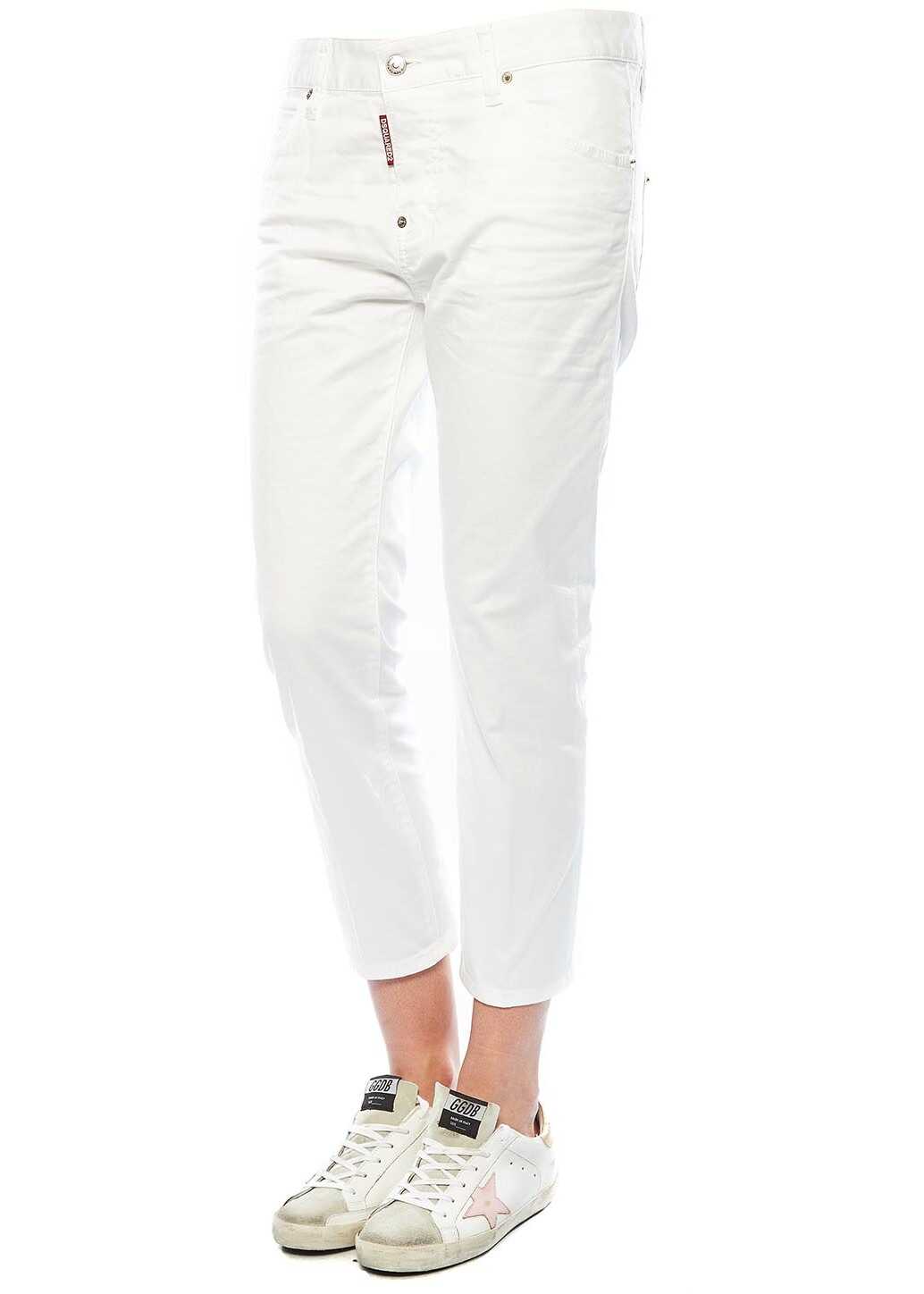 Blug DSQUARED2 Cool Girl Cropped Jean White