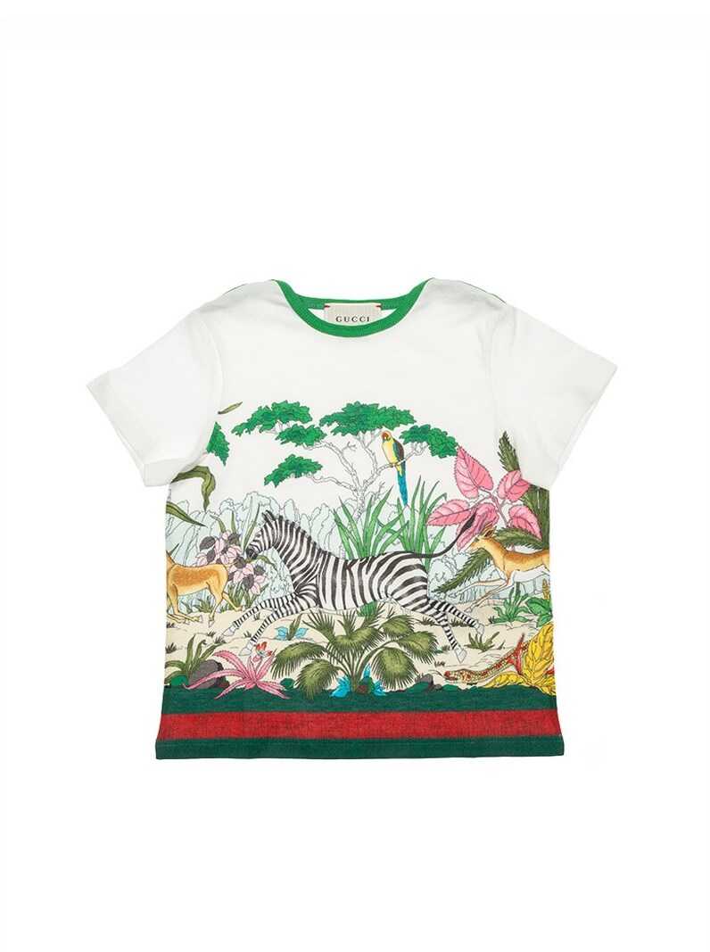 Tricou Gucci Cotton T-Shirt White