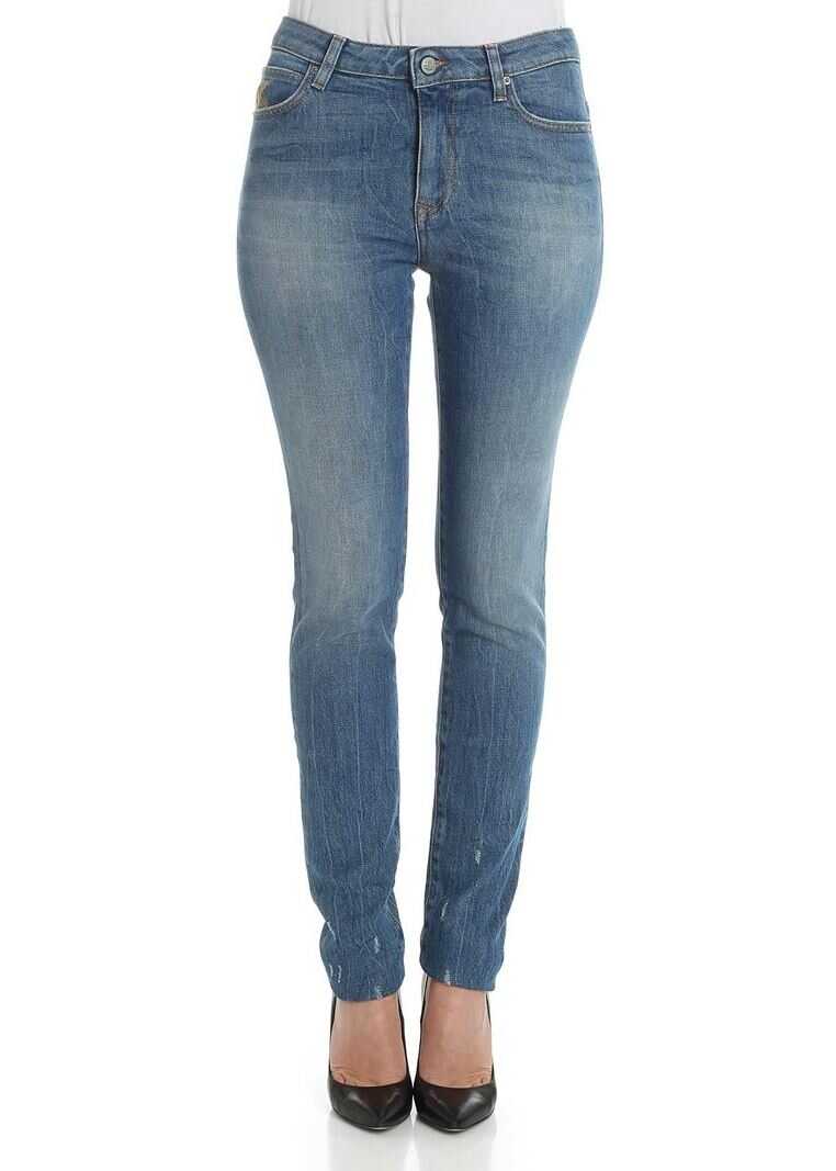 Blug Vivienne Westwood Anglomania Light Blue Cotton Jeans Light Blue