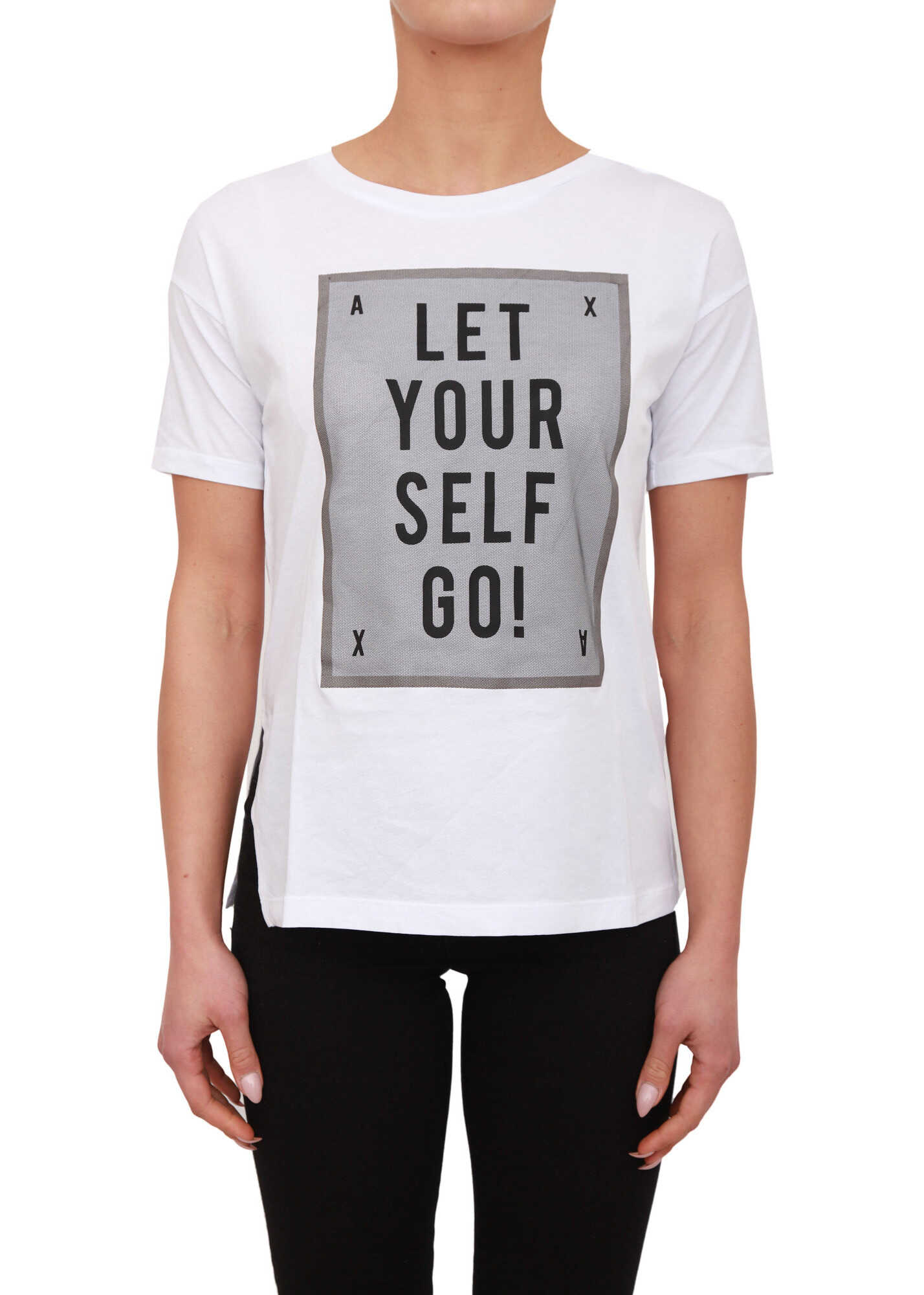 Tricou Armani Exchange A400157A WHITE