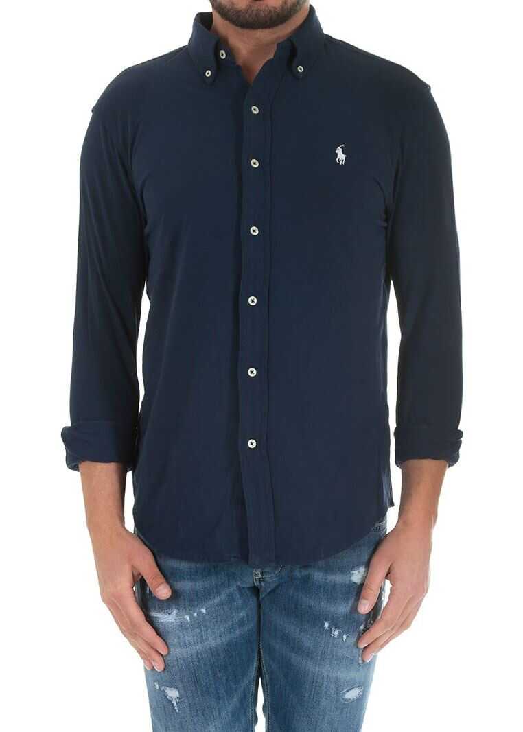Camasa Ralph Lauren Blue Cotton Shirt Blue