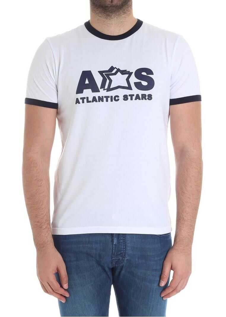 Tricou Atlantic Stars White T-Shirt With Logo White