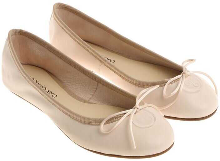 Balerin Anna Baiguera Nude Ballerinas With Bow Beige
