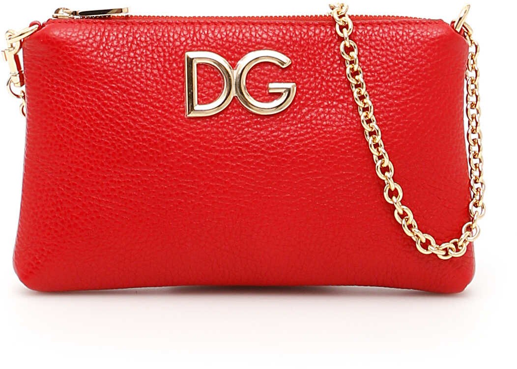 Geanta femei Dolce & Gabbana Leather Mini Bag ROSSO