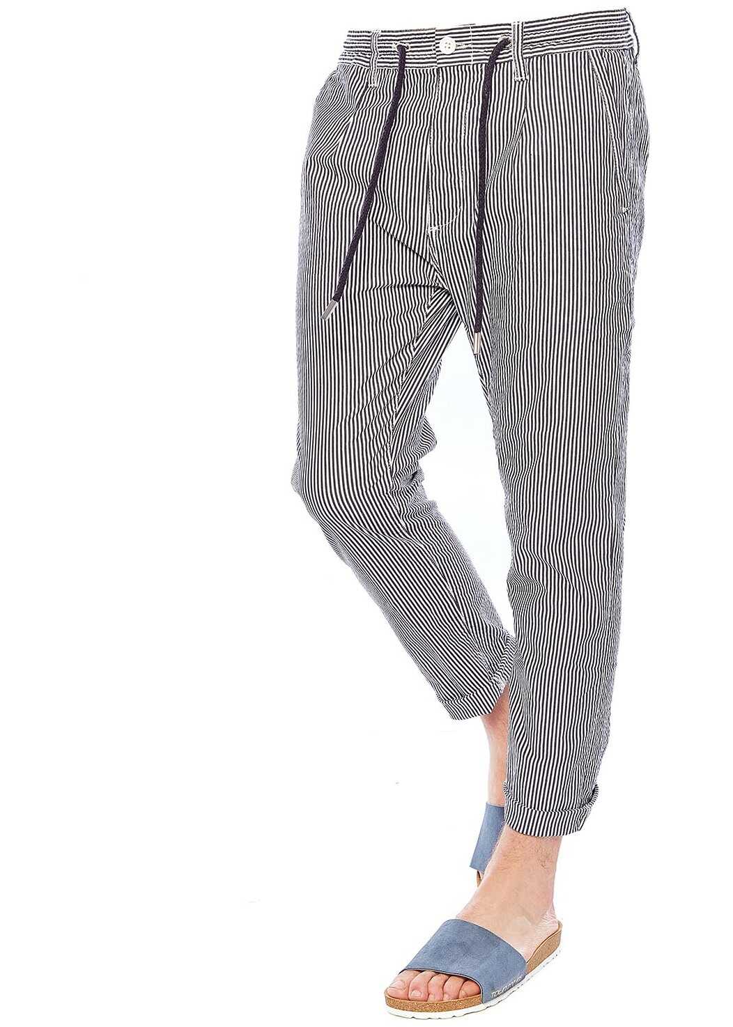 Pantalon Cruna Striped jogger style pants Blue