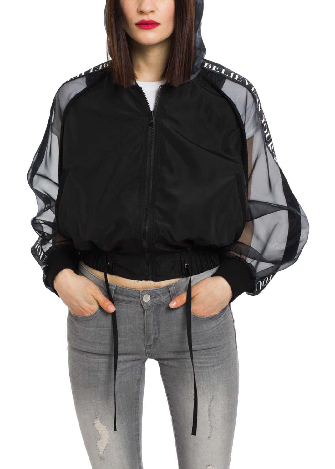 Geaca sh by Silvian Heach Ferras Women's Black Bomber Black