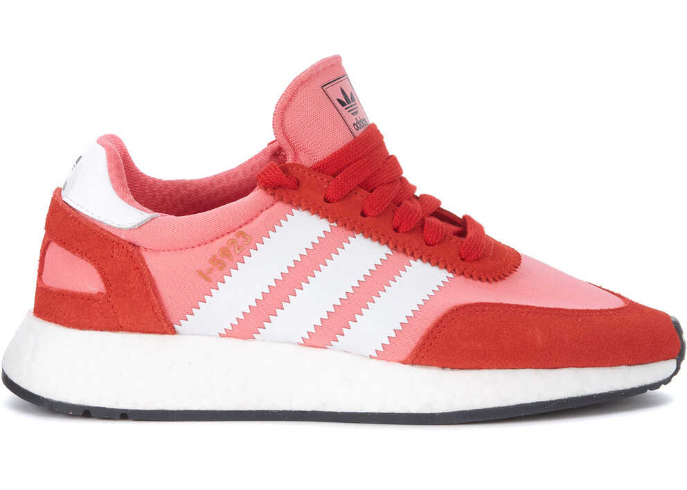 Tenis adidas Originals I-5923 Pink Mesh And Red Suede Sneaker Pink