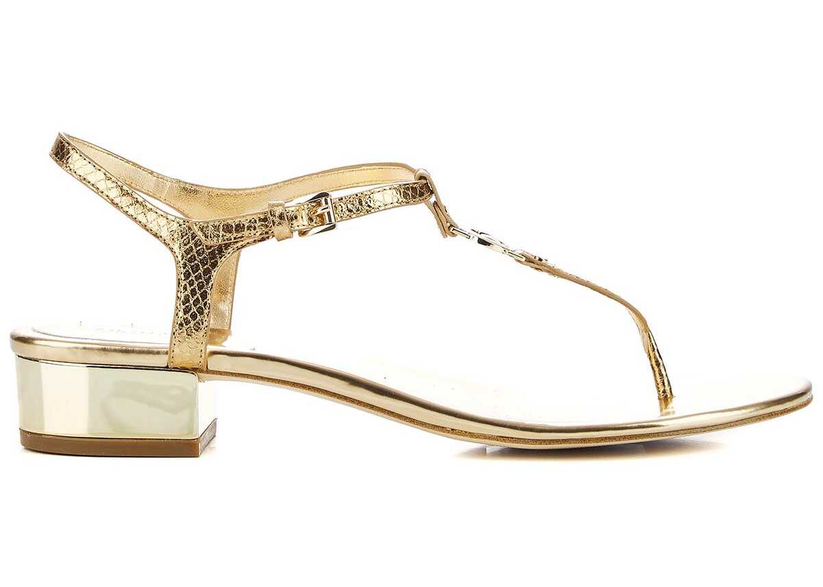 Sandala Michael Kors Flip flops with logo detail Gold