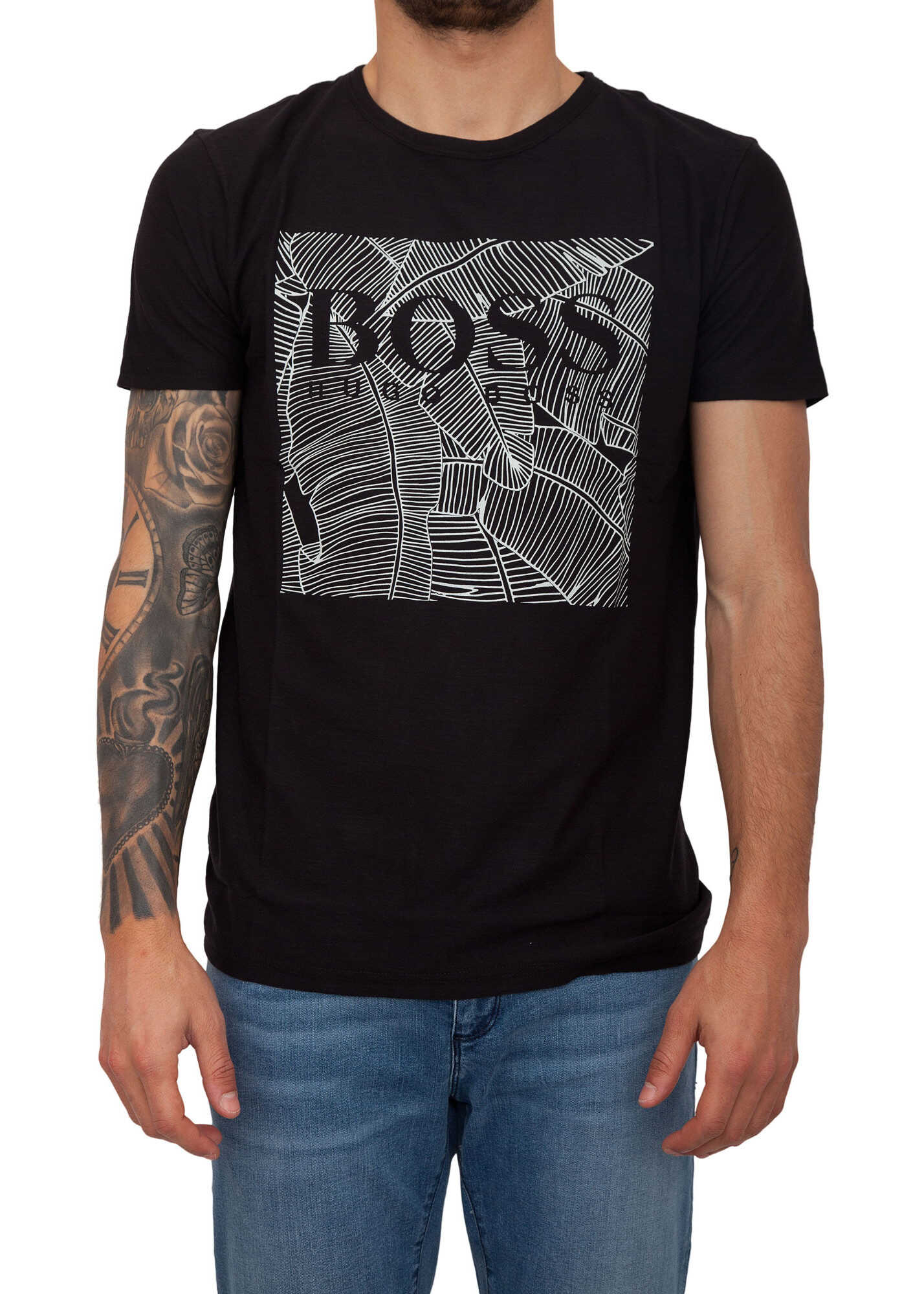 Tricou BOSS Hugo Boss 2EBADD25 BLACK