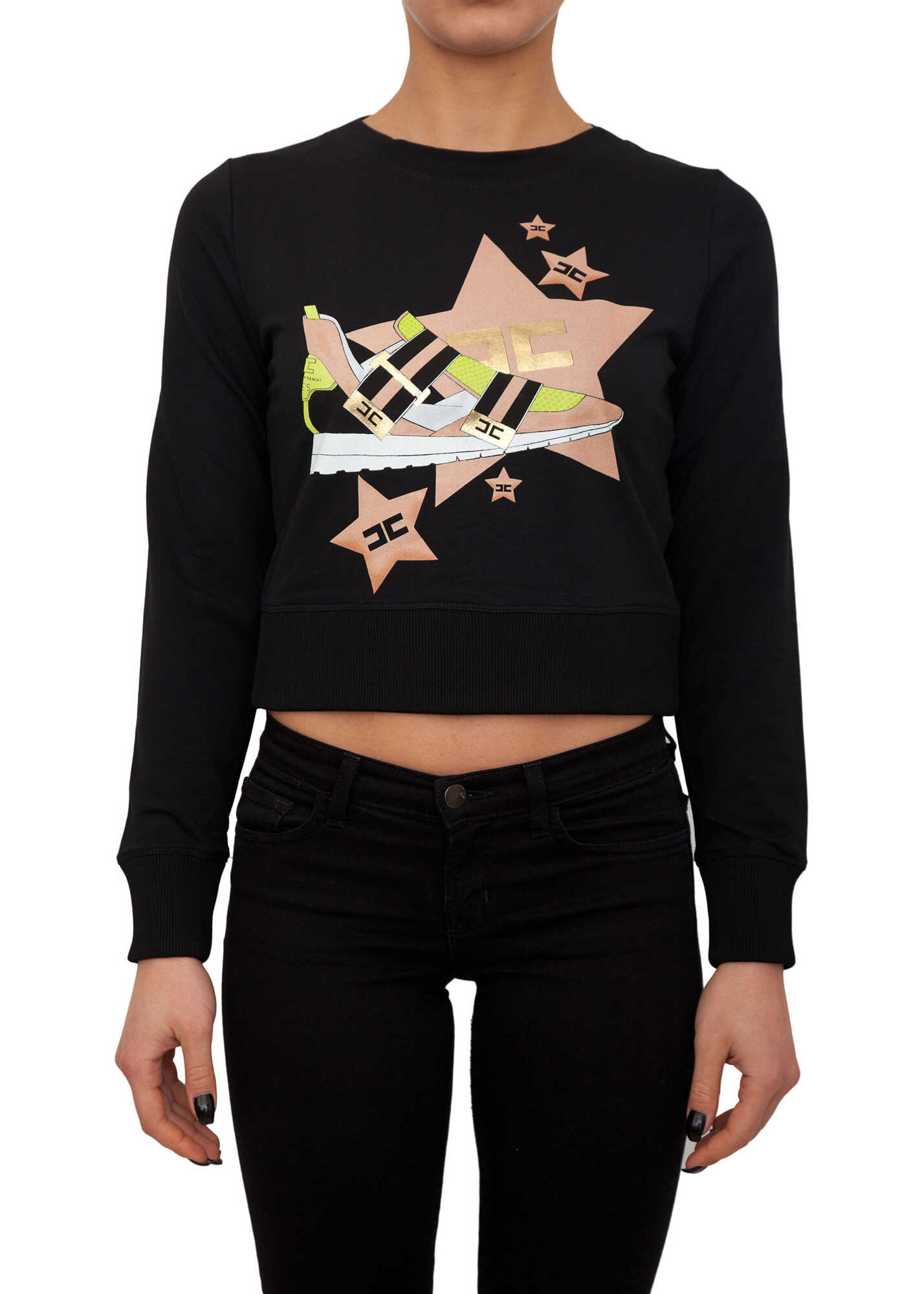 Bluza Elisabetta Franchi 33C88CC5 BLACK