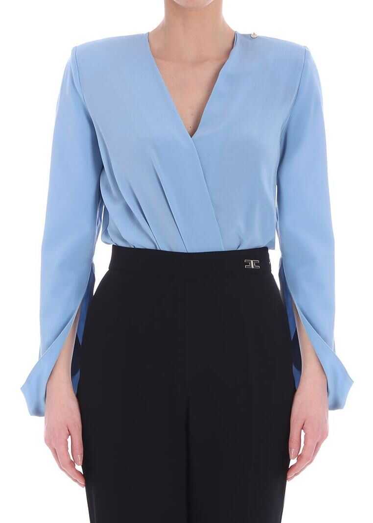 Bluza Elisabetta Franchi Light Blue Body Light Blue
